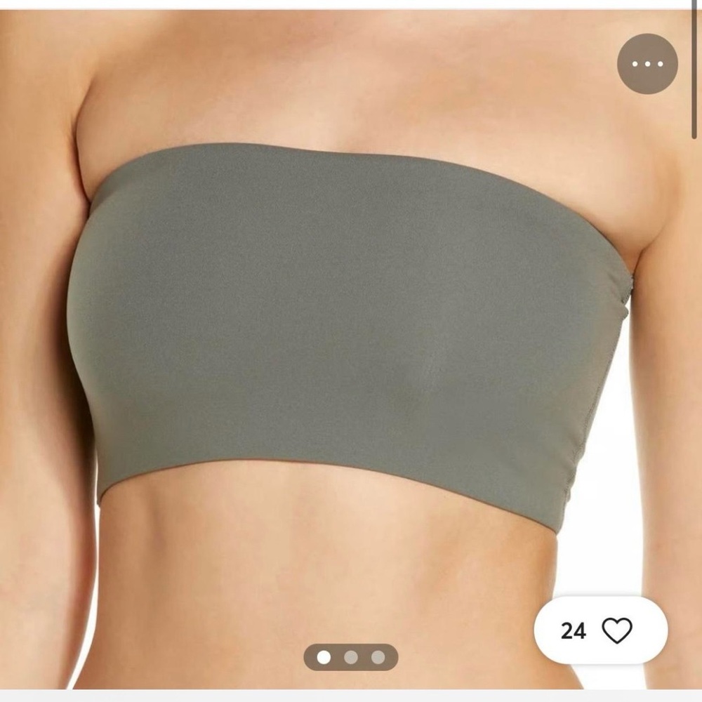 SKIMS Olive Green Bandeau Top Small